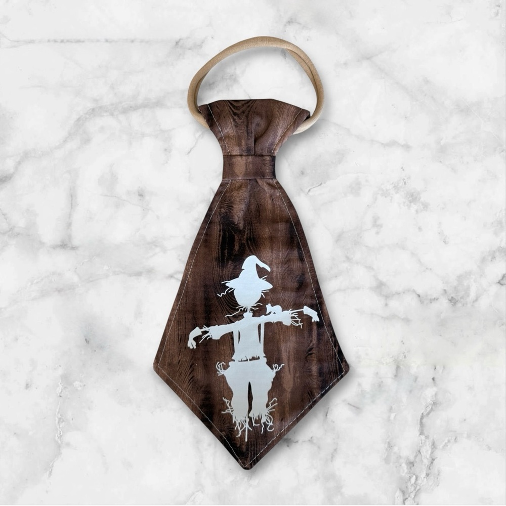 DOG Tie - Scarecrow - Thanksgiving - Size L Large